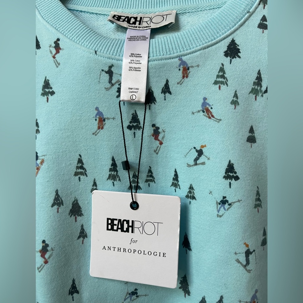 Beach Riot NWT various Devyn Alpine Winter Crewneck sweatshirt; soft, midweight. - Picture 14 of 16
